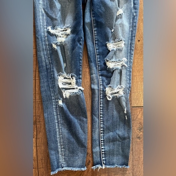 American Eagle AE Outfitters super stretch jegging crop denim jeans SZ 4 regular - Picture 3 of 8